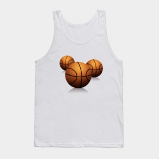 Triple Threat - Three Basketball Balls Tank Top